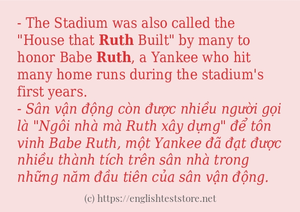 ruth sử dụng như thế nào?
