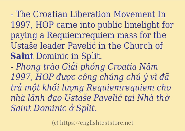 saint sử dụng thực tế trong câu saint sử dụng thực tế trong câu