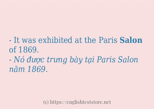 salon cách dùng trong câu và ví dụ
