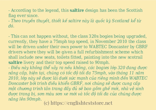 saltire có bao nhiêu cách sử dụng?