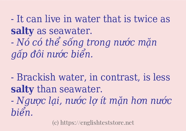 salty ví dụ cách dùng trong câu salty ví dụ cách dùng trong câu