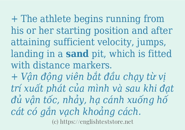sand cách dùng trong câu và ví dụ sand cách dùng trong câu và ví dụ