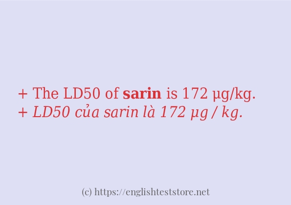 sarin áp dụng trong câu và ví dụ sarin áp dụng trong câu và ví dụ