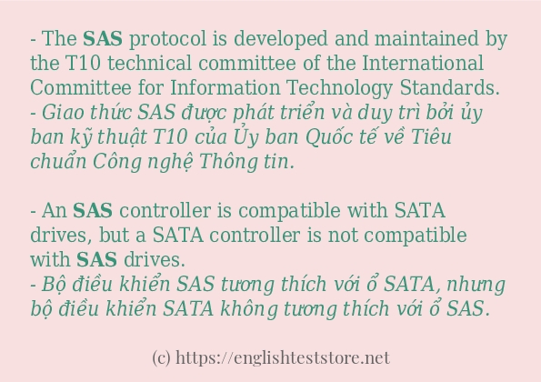 sas cách sử dụng và câu ví dụ