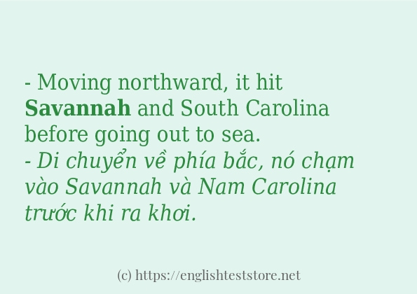 savannah câu ví dụ về cách dùng savannah câu ví dụ về cách dùng