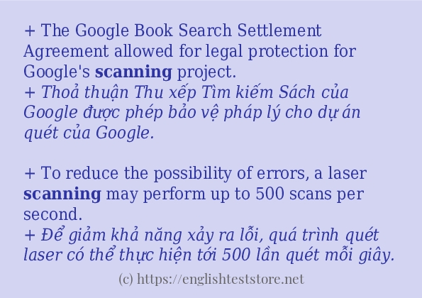 scanning các ví dụ và câu điển hình scanning các ví dụ và câu điển hình