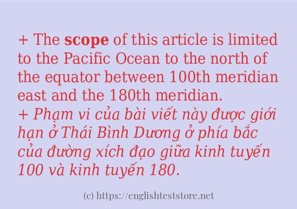 scope áp dụng trong câu và ví dụ scope áp dụng trong câu và ví dụ