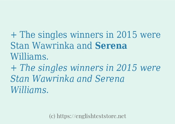 serena các cách dùng và câu ví dụ