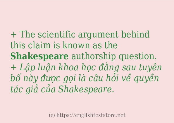 shakespeare dùng như thế nào?