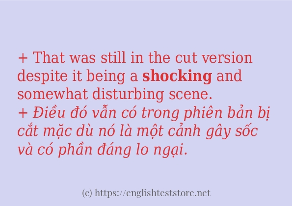 shocking có bao nhiêu cách dùng? shocking có bao nhiêu cách dùng?