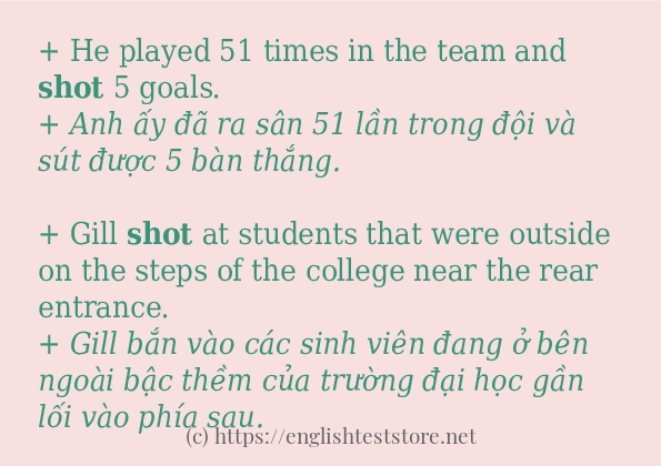 shot có bao nhiêu cách dùng? shot có bao nhiêu cách dùng?