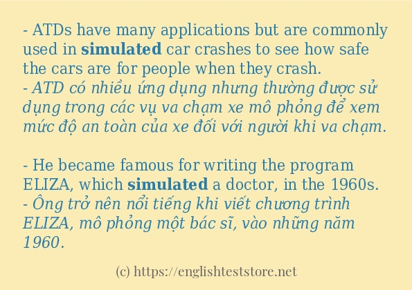 simulated có bao nhiêu cách sử dụng?