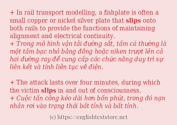 slips ví dụ cách dùng trong câu slips ví dụ cách dùng trong câu