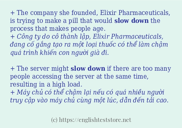 slow down sử dụng như thế nào? slow down sử dụng như thế nào?