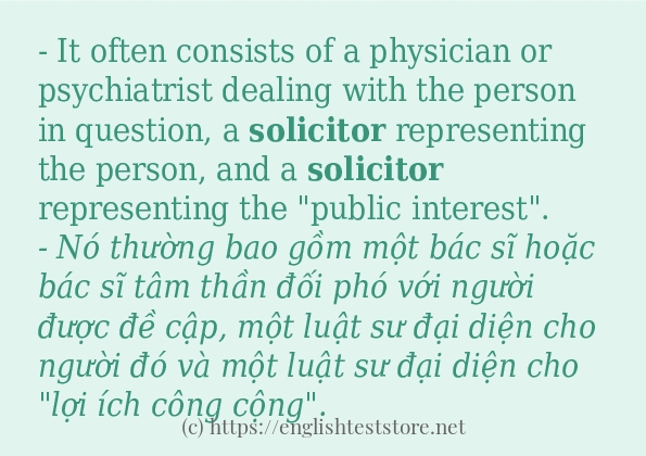 solicitor có bao nhiêu cách sử dụng?