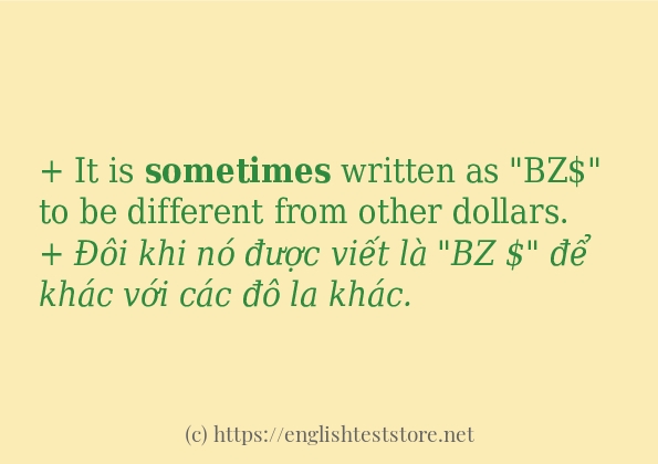 sometimes có bao nhiêu cách sử dụng?