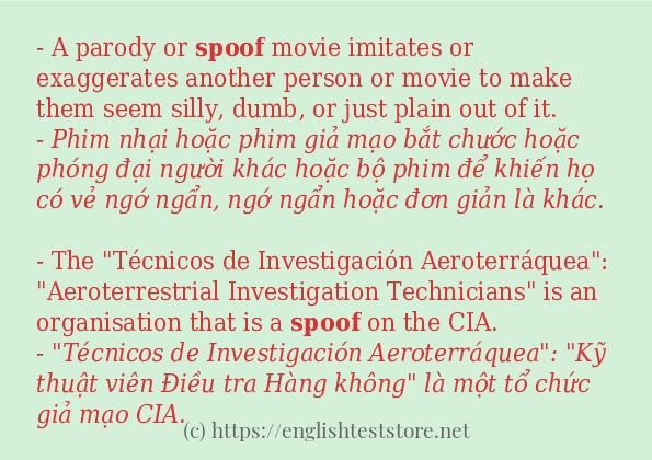spoof có bao nhiêu cách dùng?