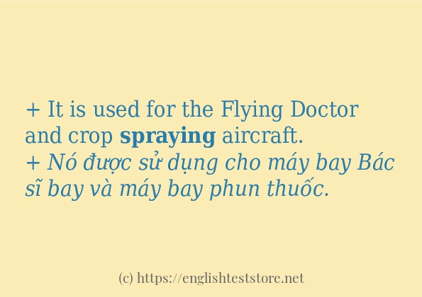 spraying có bao nhiêu cách dùng?