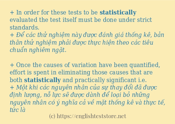 statistically có bao nhiêu cách dùng?