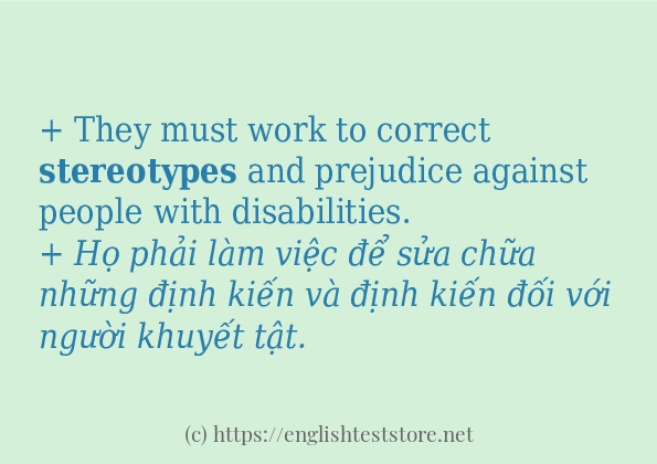 stereotypes các cách dùng và câu ví dụ stereotypes các cách dùng và câu ví dụ