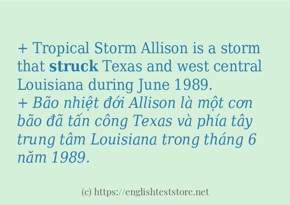 struck dùng như thế nào?