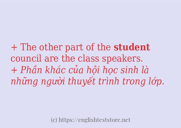 student ví dụ và cách sử dụng trong câu student ví dụ và cách sử dụng trong câu