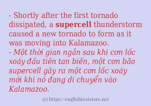 supercell sử dụng như thế nào và câu ví dụ supercell sử dụng như thế nào và câu ví dụ
