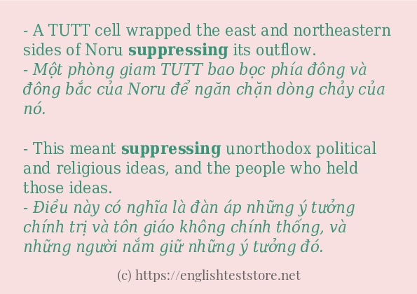 suppressing cách dùng trong câu và ví dụ suppressing cách dùng trong câu và ví dụ