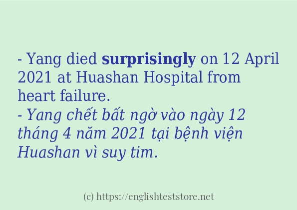 surprisingly cách dùng và câu ví dụ surprisingly cách dùng và câu ví dụ