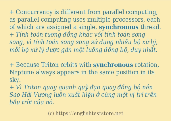 synchronous có bao nhiêu cách sử dụng?