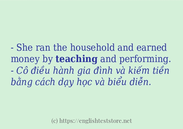 teaching sử dụng thực tế trong câu