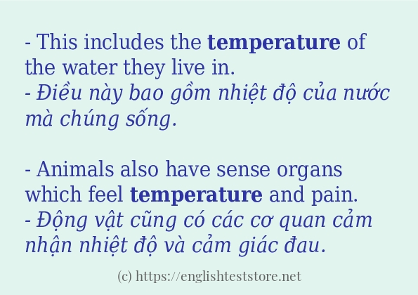 temperature ví dụ và cách sử dụng trong câu temperature ví dụ và cách sử dụng trong câu