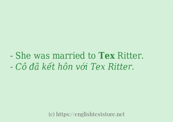 tex áp dụng trong câu và ví dụ