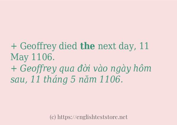 the ví dụ cách dùng trong câu the ví dụ cách dùng trong câu