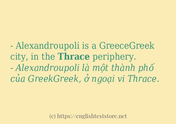 thrace sử dụng như thế nào?