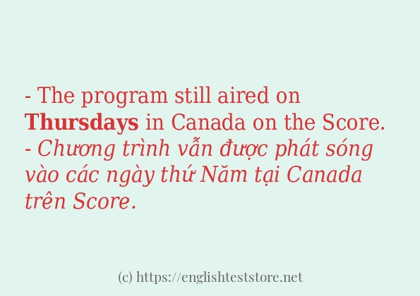 thursdays sử dụng như thế nào?