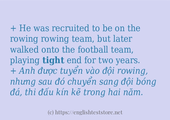 tight sử dụng như thế nào?