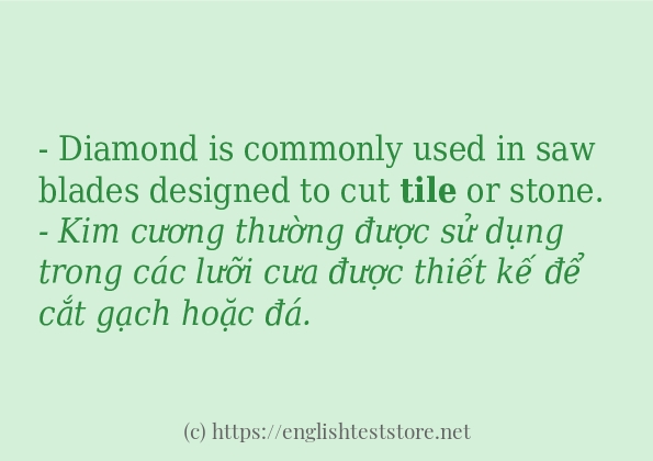 tile các cách dùng và câu ví dụ
