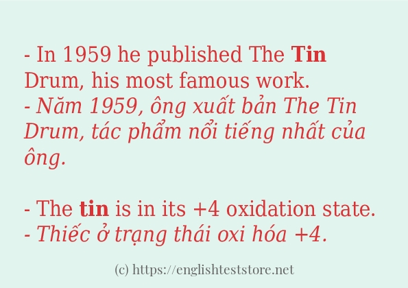 tin các cách dùng và câu ví dụ