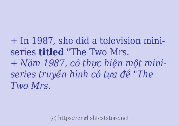 titled sử dụng như thế nào? titled sử dụng như thế nào?