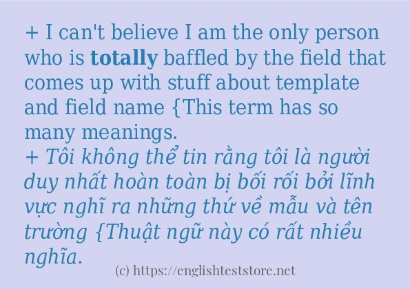 totally cách dùng và câu ví dụ totally cách dùng và câu ví dụ