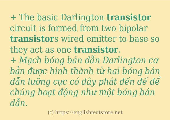 transistor có bao nhiêu cách sử dụng?