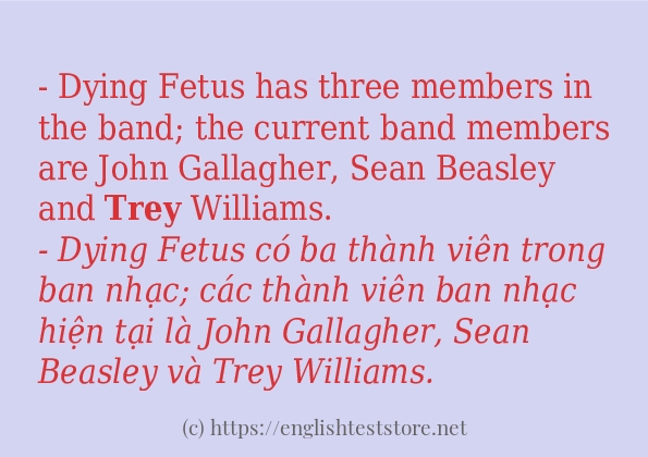 trey cách dùng và câu ví dụ
