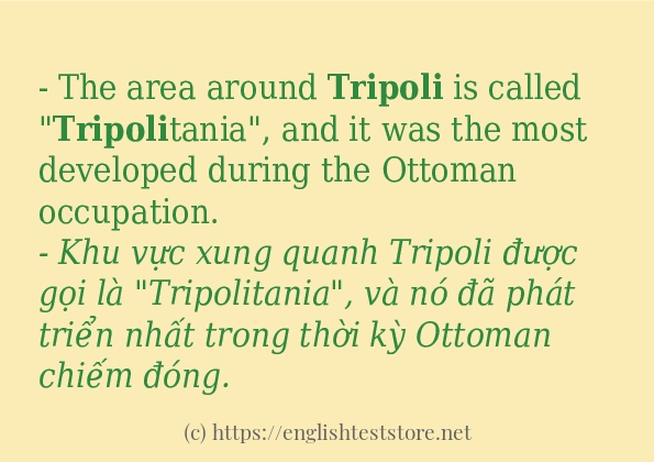 tripoli dùng như thế nào?