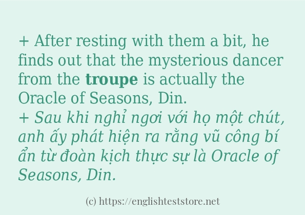 troupe sử dụng như thế nào? troupe sử dụng như thế nào?