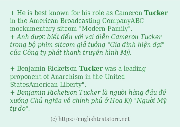 tucker có bao nhiêu cách sử dụng?