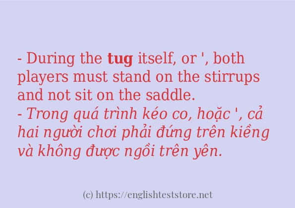 tug sử dụng thực tế trong câu