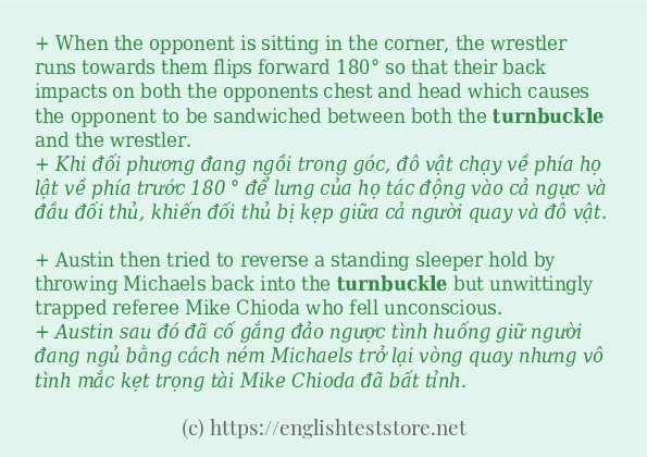 turnbuckle cách dùng và ví dụ trong câu turnbuckle cách dùng và ví dụ trong câu