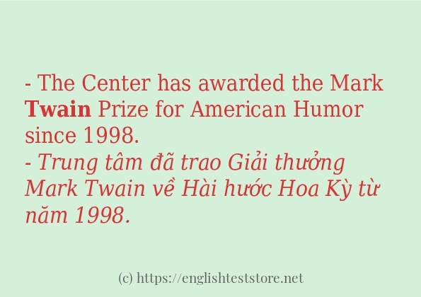 twain cách sử dụng trong câu và ví dụ