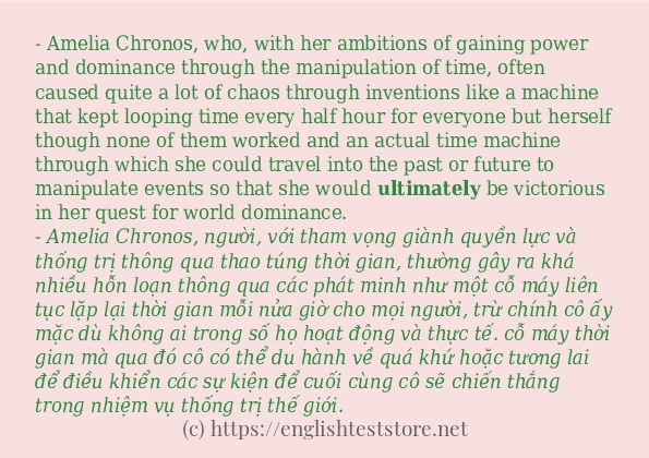 ultimately ví dụ và cách sử dụng trong câu ultimately ví dụ và cách sử dụng trong câu
